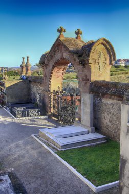 medival eski mezarlık comillas İspanya