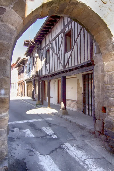 Ruas de pessoas famosas Aguilar de Campo, Espanha, famoso por sua — Fotografia de Stock