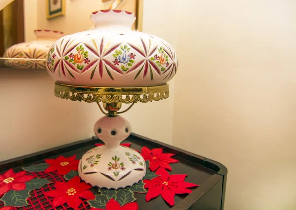 Interior details of a home decorated with Christmas items — Stock Photo, Image