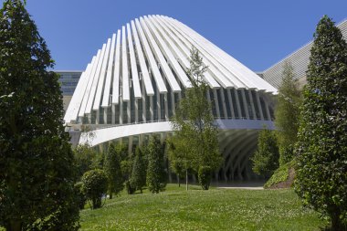 Oviedo, İspanya - Temmuz 07: Sergi Merkezi ciudad de oviedo içinde bir