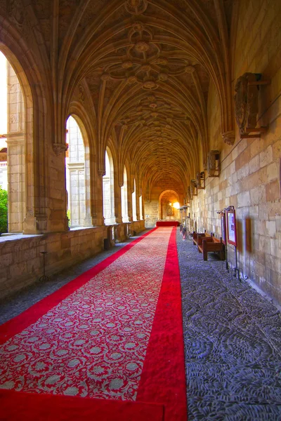 Luxuoso castelo medieval Hall — Fotografia de Stock