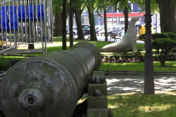 Old bronze cannon — Stock Photo, Image