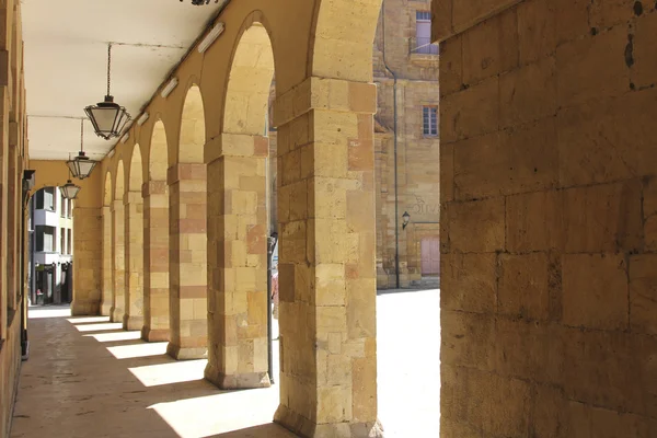 Old arcades housing — Stock Photo, Image