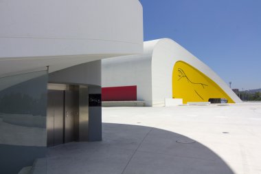 Aviles, İspanya - 6 Temmuz: modern kamu niemeyer kültürel yapı