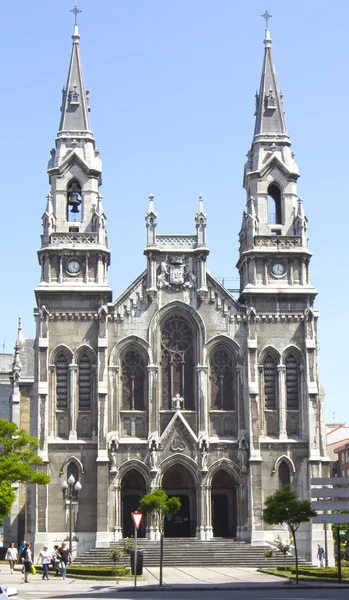 Kathedraal van aviles in asturias, Spanje — Stockfoto