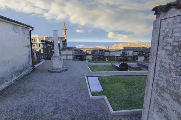 Medival eski mezarlık comillas İspanya — Stok fotoğraf