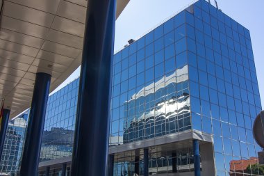 Madrid, İspanya 15 Ekim: modern Cam mimari ile inşa
