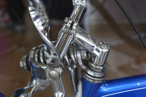 Fiets Stuur chroom detail — Stockfoto