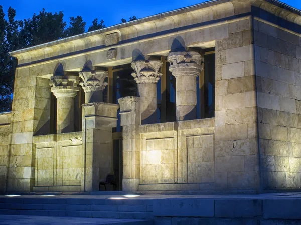 Tempio egizio di Debod a Madrid, Spagna — Foto Stock