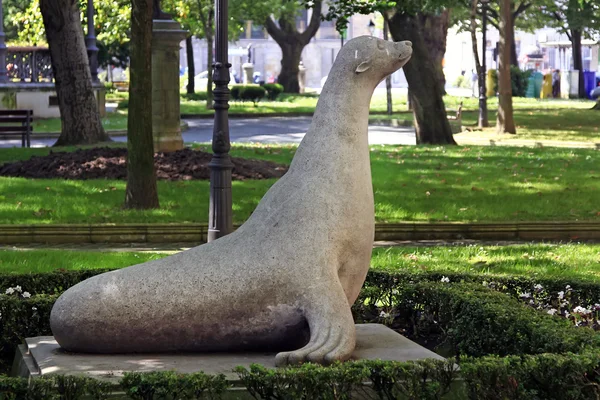 Skulptur av en tätning — Stockfoto