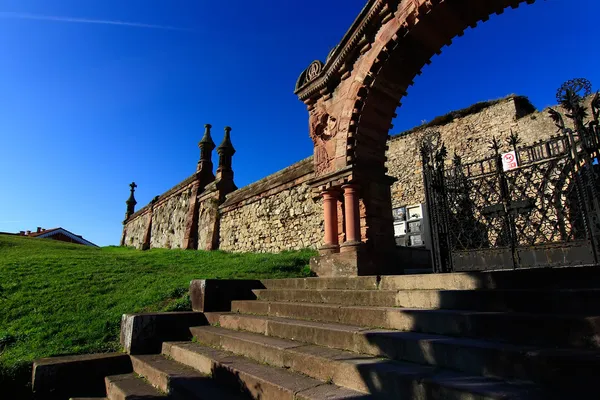 Medival eski mezarlık comillas İspanya — Stok fotoğraf