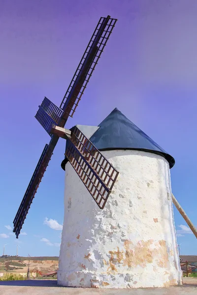 風車 xvi 世紀の古い白の石と木材 — ストック写真