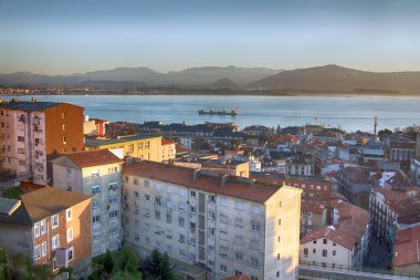 İspanya Santander şehir eski evleri