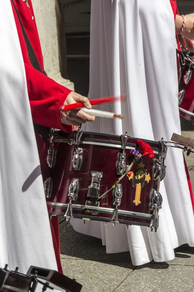 VALLADOLID, ESPAÑA - 17 DE ABRIL: Semana Santa, Nazare — Foto de Stock