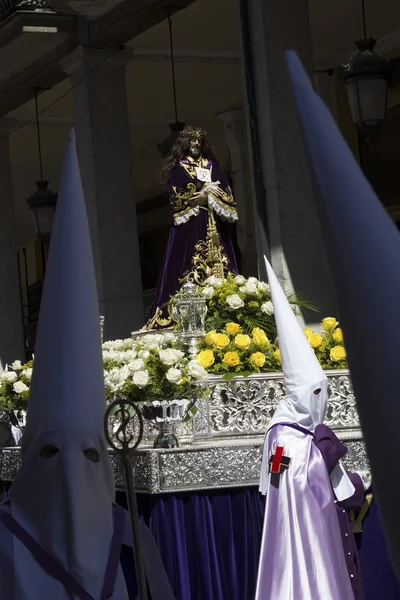 VALLADOLID, SPAIN - APRIL 17: Easter week (Semana Santa), Nazare — Stock Photo, Image