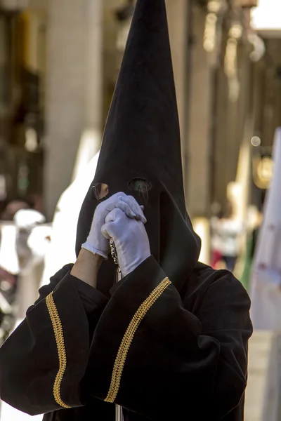 Βαγιαδολίδ, Ισπανία - 17 Απριλίου: εβδομάδα του Πάσχα (semana santa), nazare — Φωτογραφία Αρχείου