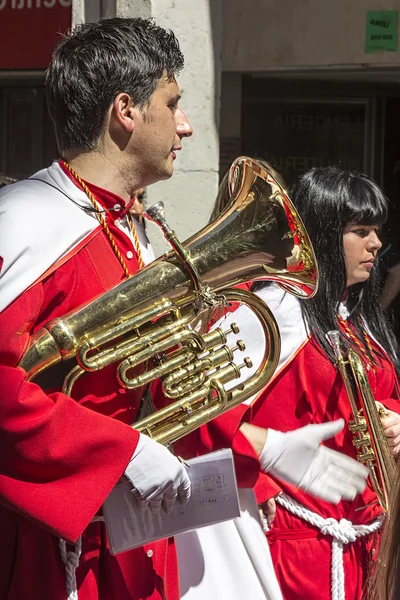 VALLADOLID, SPAIN - APRIL 17: Easter week (Semana Santa), Nazare — Stock Photo, Image