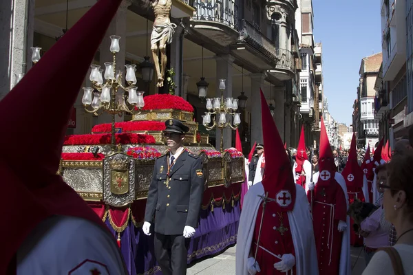 VALLADOLID, ESPAGNE - 17 AVRIL : Semaine de Pâques (Semana Santa), Nazare — Photo