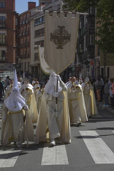 VALLADOLID, ESPAGNE - 17 AVRIL : Semaine de Pâques (Semana Santa), Nazare — Photo