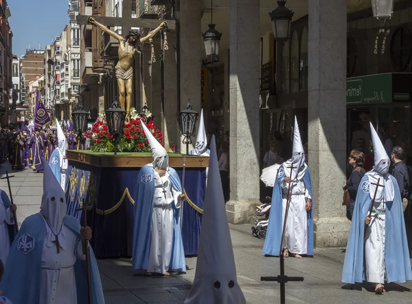 Valladolid, Hiszpania - 17 kwietnia: Wielkanoc tydzień (semana santa), nazare — Zdjęcie stockowe