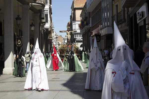 VALLADOLID, ESPANHA - 17 DE ABRIL: Semana Santa de Páscoa, Nazare — Fotografia de Stock