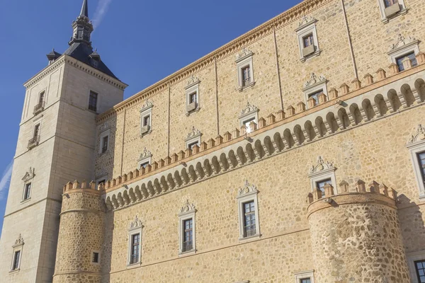 Történelmi épület az alcazar, Toledo, Spanyolország — Stock Fotó