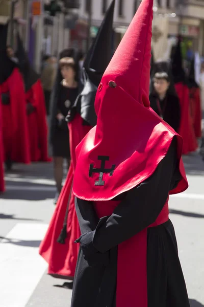 바 야 돌 리드, 스페인-4 월 17 일: 주 부활절 (세마나 산타), 나자레 — 스톡 사진