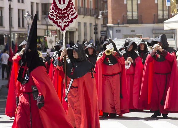 VALLADOLID, ESPAÑA - 17 DE ABRIL: Semana Santa, Nazare — Foto de Stock