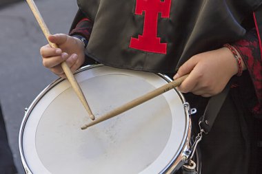 Valladolid, İspanya - 17 Nisan: Paskalya hafta (semana Noel Baba), nazare