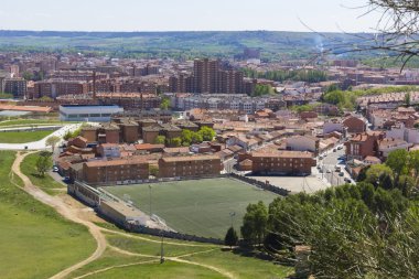 Genel panoramik şehir palencia, İspanya