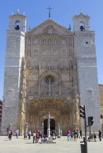 Gotický kostel kláštera san pablo, valladolid, Španělsko — Stock fotografie