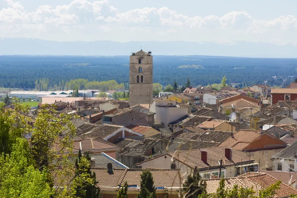 Gesamtansicht des Dorfes Cuellar, Spanien — Stockfoto
