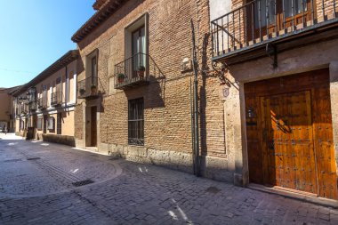 tipik ev içinde tarihi kent, alcala de henares, İspanya
