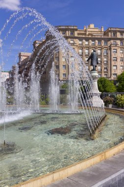 Modern çeşme Meydanı zorrilla Valladolid, İspanya