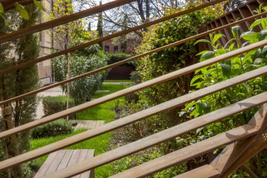 Modern demir Çit Bahçe