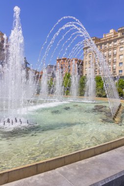 Modern çeşme Meydanı zorrilla Valladolid, İspanya