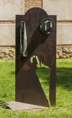 şemsiye ve şapka Modern heykel