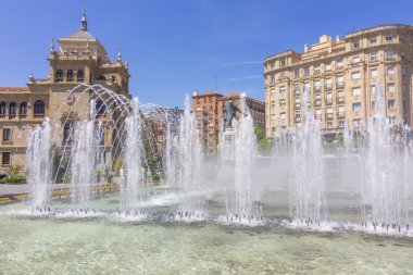 Modern çeşme Meydanı zorrilla Valladolid, İspanya