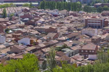 Genel panoramik şehir palencia, İspanya