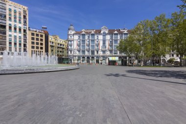 ünlü ve turist, plaza de zorrilla Valladolid, İspanya