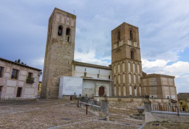 Church of St martin, iki kuleleri, arevalo, İspanya