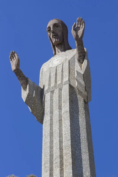 Enorme escultura de piedra de Cristo de Otero en Palencia, España —  Fotos de Stock