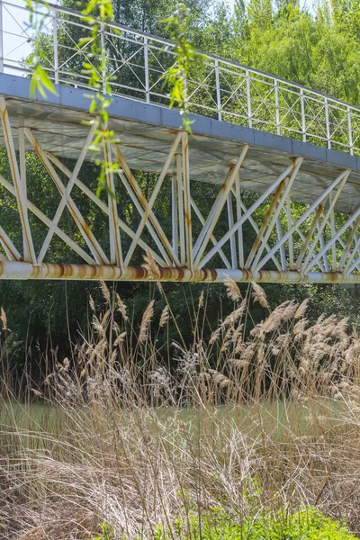 西班牙帕伦西亚的老铁桥 — 图库照片