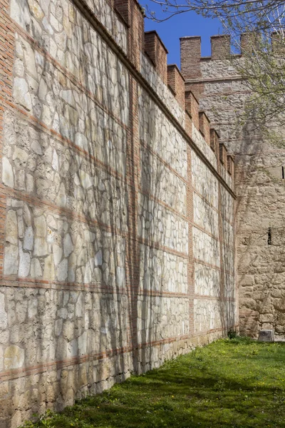 Стены Дворца архиепископов Алькала-де-Энарес — стоковое фото