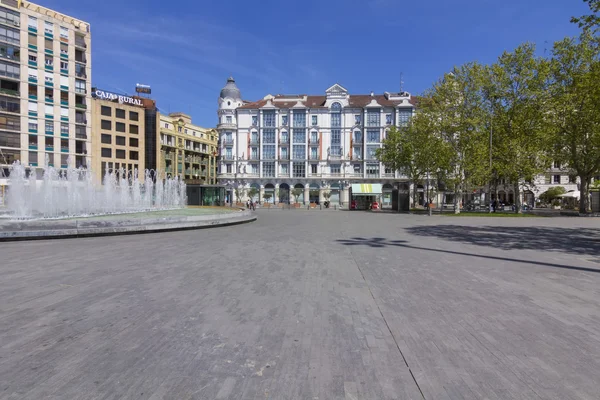Slavné a turistické, plaza de zorrilla Valladolid, Španělsko — Stock fotografie