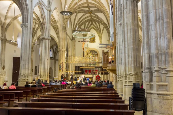 Interieur van de kathedraal, los santos justos, alcala de henares, — Stockfoto