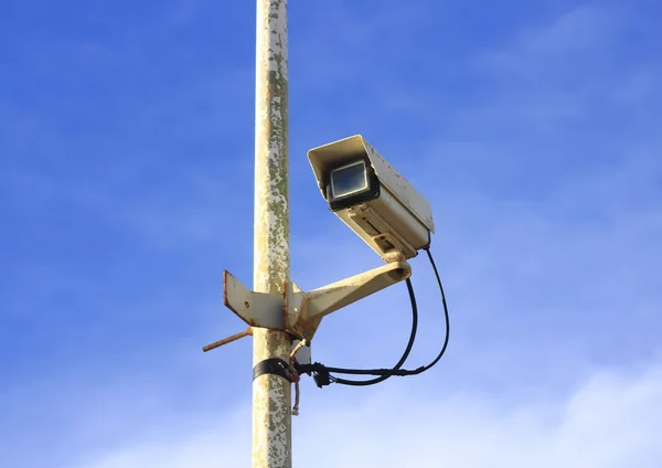 Surveillance camera punished for inclement weather — Stock Photo, Image