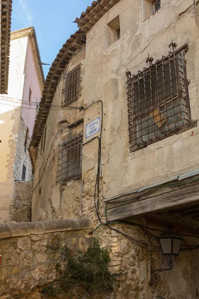 Typische Straten Gebouwen Van Beroemde Stad Cuenca Spanje — Stockfoto