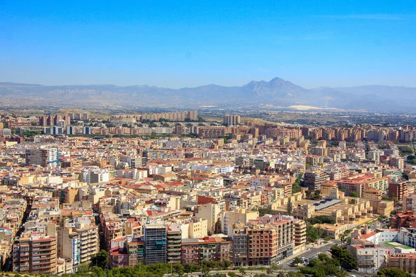 Alicante Spagna 2018 Vista Aerea Della Città Alicante — Foto Stock