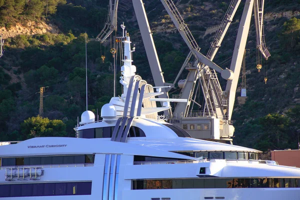 Cartagena Spanien 2018 Schöne Yacht Bau Den Werften Von Cartagena — Stockfoto